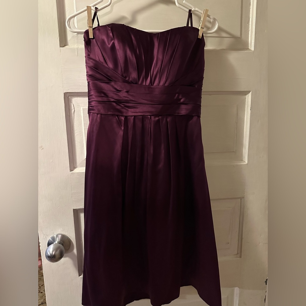 Priscilla of Boston Purple Strapless Dress
